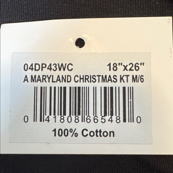 Maryland Christmas Holiday Tea Towel - Picture 2 of 2